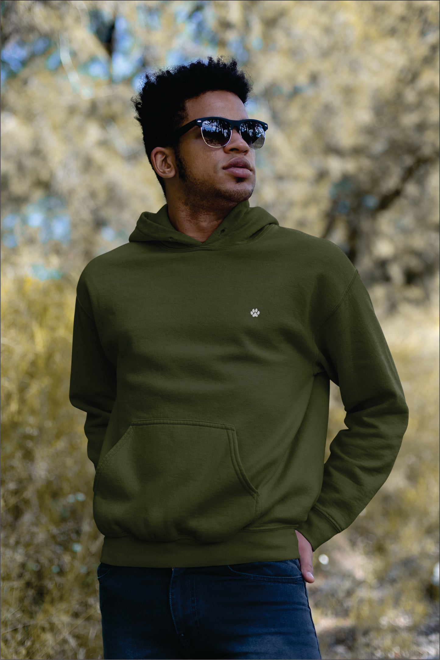 Unisex Olive Green Hoodie