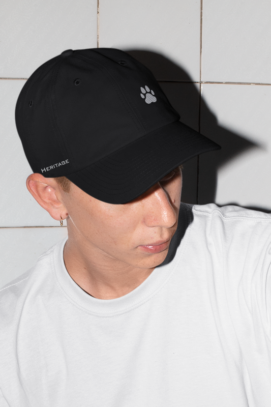 Copy of Pug Mark Reflective Logo Black Cap