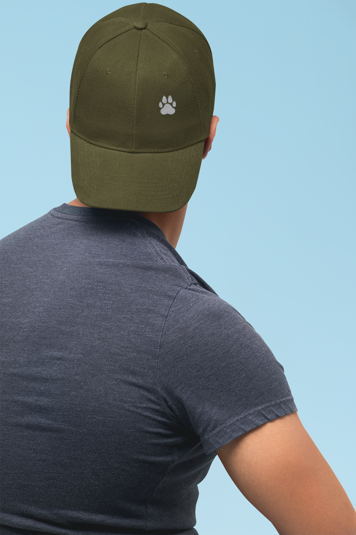 Pug Mark Reflective Logo Olive Cap