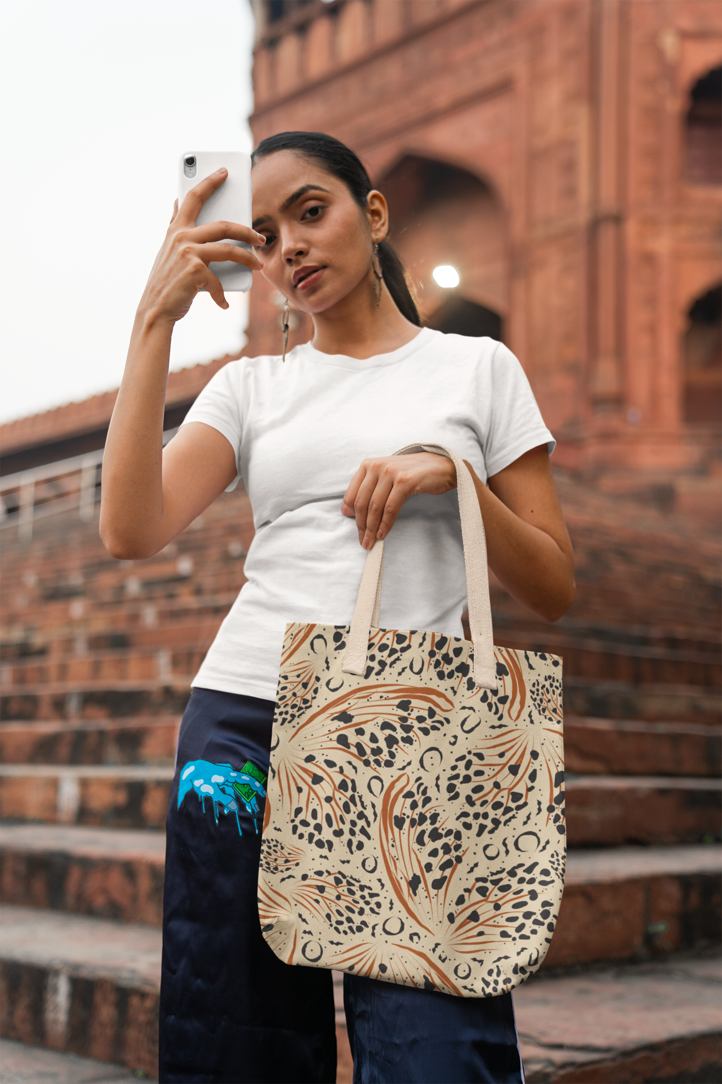 Butterfly Print Tote