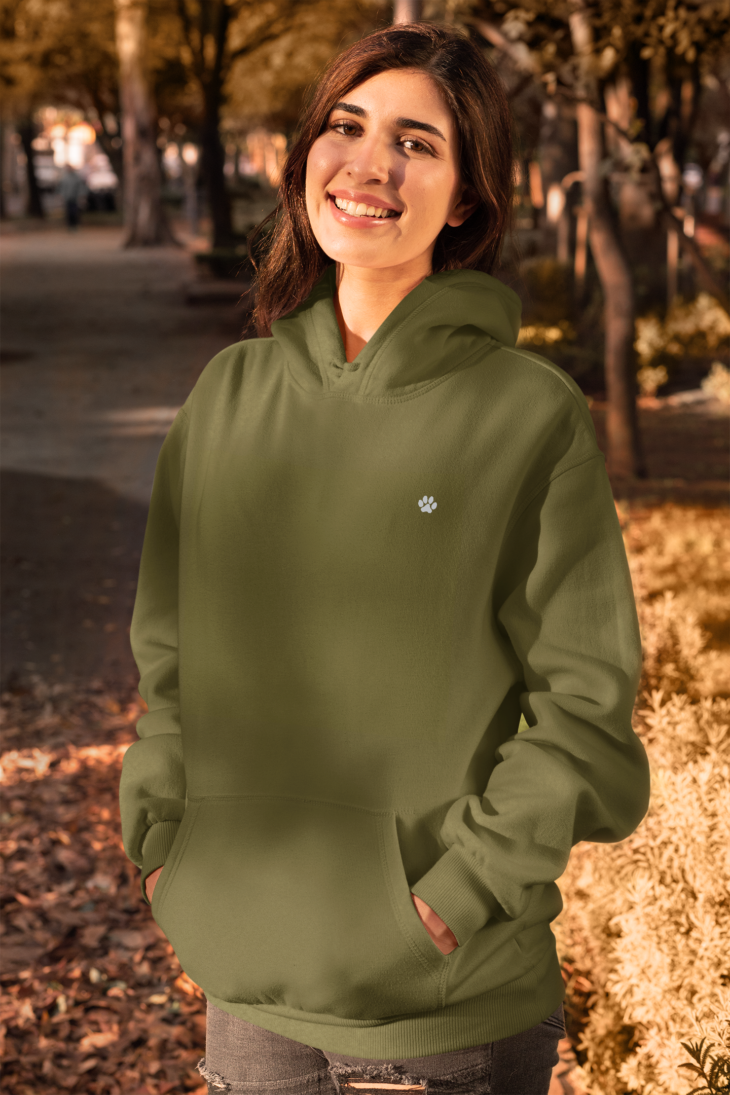 Unisex Olive Green Hoodie