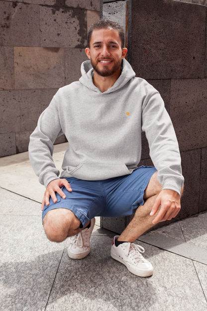 Unisex Melange Grey Hoodie