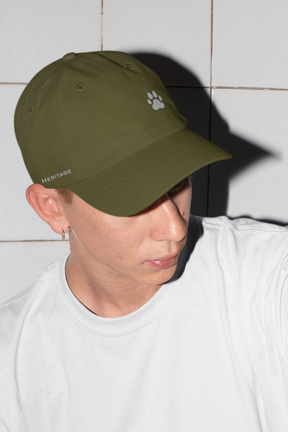 Pug Mark Reflective Logo Olive Cap