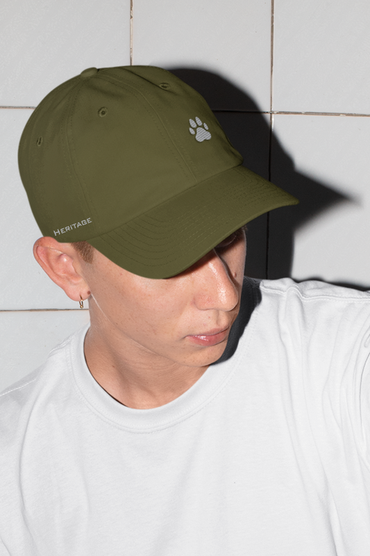 Pug Mark Reflective Logo Olive Cap