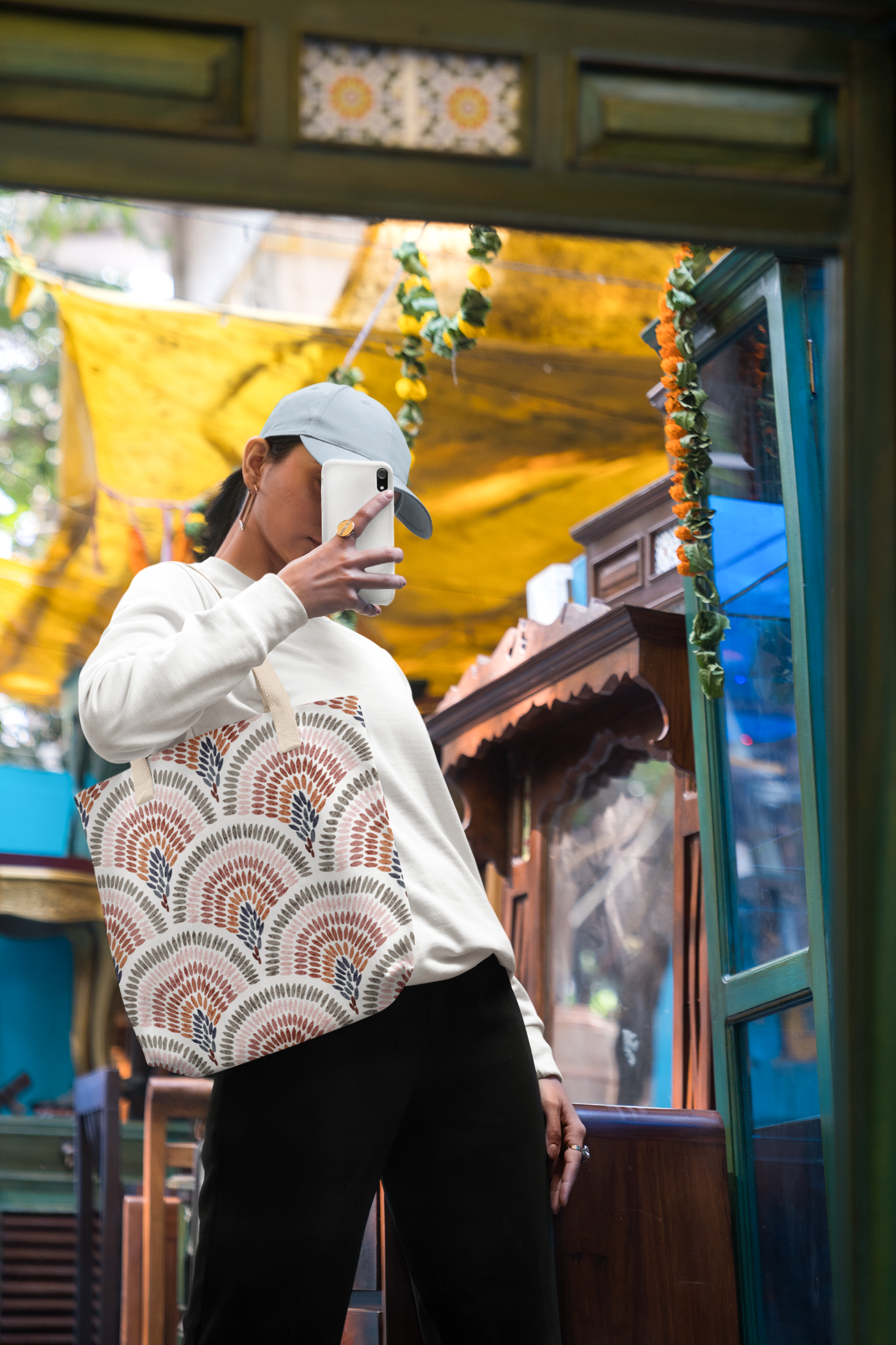 Dot Tribal Design Tote